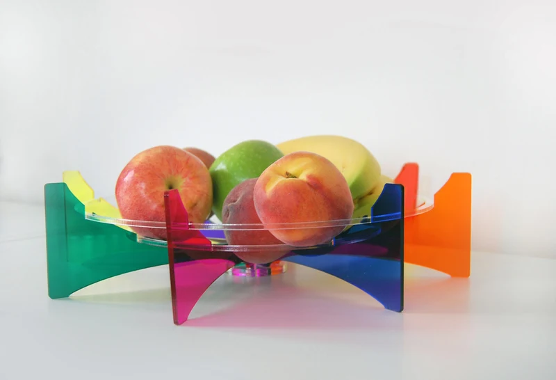 Rainbow Fruit Bowl - Yoni Alter. Original graphic art